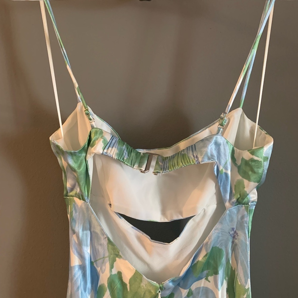 Free people revolve Astr the label Bellerose maxi floral satin dress‎ - Picture 9 of 11